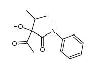 2-Hydroxy-2-isopropyl-3-ketobuttersaeureanilid Structure