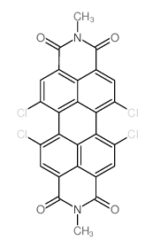 5,6,12,13-TETRACHLORO-2,9-DIMETHYLANTHRA[2,1,9-DEF:6,5,10-D'E'F']DIISOQUINOLINE-1,3,8,10(2H,9H)-TETRAONE结构式
