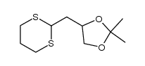 2-[2,3-(isopropylidenedioxy)propyl]-1,3-dithiane结构式
