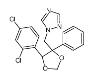 1-[[(4S,5R)-5-(2,4-dichlorophenyl)-4-phenyl-1,3-dioxolan-4-yl]methyl]-1,2,4-triazole Structure