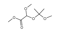 methyl 2-methoxy-2-((2-methoxypropan-2-yl)oxy)acetate Structure
