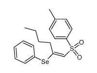 (E)-2-(phenylseleno)-1-(p-tolylsulfonyl)-1-hexene结构式