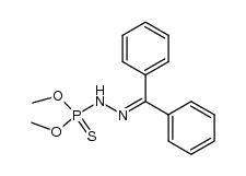 N-dimethoxythiophosphorylhydrazone of benzophenone Structure