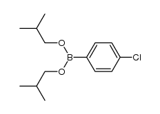 (i-C4H9O)2B(C6H4-4-Cl) Structure