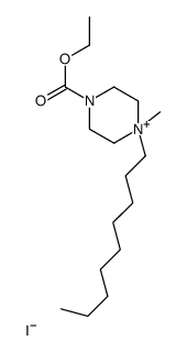 ethyl 4-methyl-4-nonylpiperazin-4-ium-1-carboxylate,iodide Structure