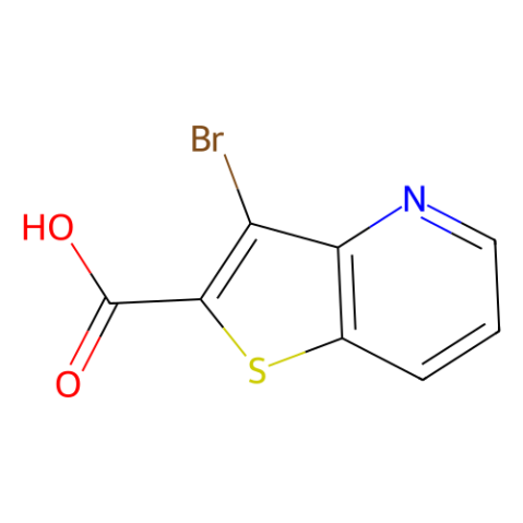 3-Bromothieno[3,2-b]pyridine-2-carboxylic acid结构式