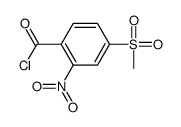 4-methylsulfonyl-2-nitrobenzoyl chloride结构式