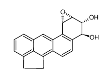 trans-9,10-dihydroxy-anti-7,8-epoxy-7,8,9,10-tetrahydrocholanthrene结构式
