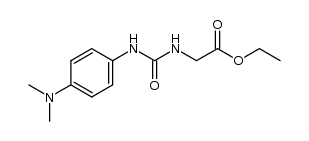 ethyl 2-(3-(4-(dimethylamino)phenyl)ureido)acetate结构式