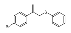 1-bromo-4-(3-phenylsulfanylprop-1-en-2-yl)benzene Structure
