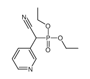 2-diethoxyphosphoryl-2-pyridin-3-ylacetonitrile结构式