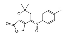N-(4-fluorophenyl)-2,2-dimethyl-7-oxo-3,5-dihydrofuro[3,4-b]pyran-4-imine oxide结构式
