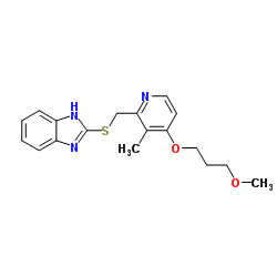 2-[[[4-(3-甲氧基丙氧基)-3-甲基嘧啶-2-基]甲基]硫代]-1H-苯并咪唑结构式