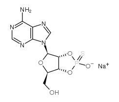 adenosine-2',3'-cyclic monophosphorothioate, endo/rp-isomer sodium salt Structure