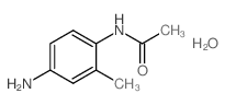 N-(4-Amino-2-methyl-phenyl)-acetamide hydrate Structure