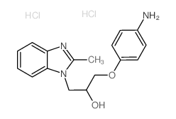 1-(4-Amino-phenoxy)-3-(2-methyl-benzoimidazol-1-yl)-propan-2-ol dihydrochloride Structure