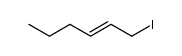 1-iodo-hex-2-ene结构式