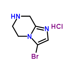 3-Bromo-5,6,7,8-tetrahydroimidazo[1,2-a]pyrazine hydrochloride Structure