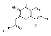 2-Amino-5,6-dichloro-3(4H)-quinazoline Acetic Acid Hydrobromide Structure