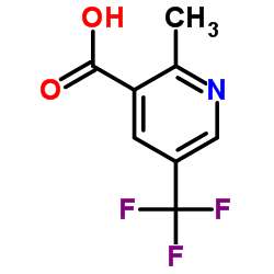 2-Methyl-5-(trifluoromethyl)nicotinic acid Structure