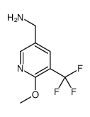1-[6-Methoxy-5-(trifluoromethyl)-3-pyridinyl]methanamine Structure