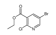 3-Pyridinecarboxylic acid, 5-bromo-2-chloro-, ethyl ester Structure