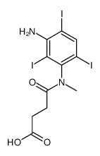 3-[[N-(3-Amino-2,4,6-triiodophenyl)-N-methylamino]carbonyl]propionic acid Structure