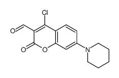 4-chloro-2-oxo-7-piperidin-1-ylchromene-3-carbaldehyde Structure