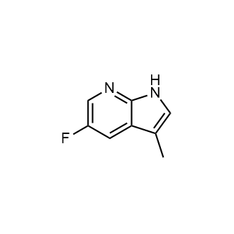 5-氟-3-甲基-1H-吡咯并[2,3-b]吡啶结构式