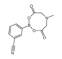 3-氰基苯硼酸 MIDA 酯结构式
