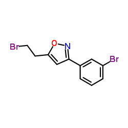 5-(2-Bromoethyl)-3-(3-bromophenyl)-1,2-oxazole Structure
