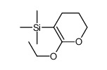 Silane, (6-ethoxy-3,4-dihydro-2H-pyran-5-yl)trimethyl- (9CI) Structure