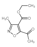 5-乙酰基-3-甲基异噁唑-4-羧酸乙酯结构式