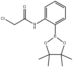 2-Chloro-N-(2-(4,4,5,5-tetramethyl-1,3,2-dioxaborolan-2-yl)phenyl)acetamide Structure