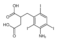 2-[(3-amino-2,4,6-triiodophenyl)methyl]butanedioic acid Structure