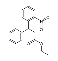 ethyl 3-(2-nitrophenyl)-3-phenylpropanoate Structure