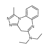 N,N-diethyl-1-methyl-4H-[1,2,4]triazolo[4,3-a][1,5]benzodiazepin-5-amine Structure