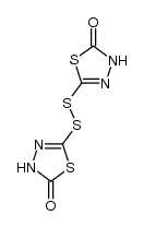 bis-[5-oxo-1,3,4-thiadiazolinyl-(2)] disulfide结构式
