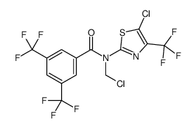 N-(chloromethyl)-N-[5-chloro-4-(trifluoromethyl)-1,3-thiazol-2-yl]-3,5-bis(trifluoromethyl)benzamide Structure