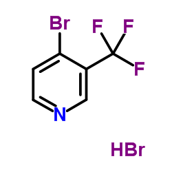 4-溴-3-(三氟甲基)吡啶氢溴酸盐结构式