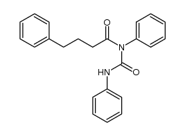 1-(4-Phenylbutyryl)-1,3-diphenylurea Structure