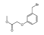 (3-溴甲基)苯氧基乙酸甲酯结构式