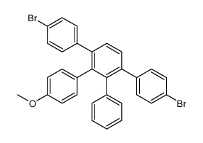 1,4-bis(4-bromophenyl)-2-(4-methoxyphenyl)-3-phenylbenzene Structure