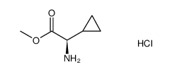 R-Cyclopropylglycine Methyl ester hydrochloride Structure