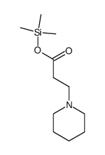3-piperidin-1-yl-propionic acid trimethylsilanyl ester Structure