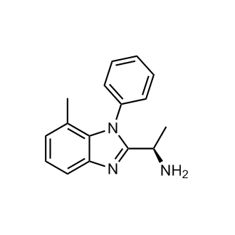 (R)-1-(7-甲基-1-苯基-1H-苯并[d]咪唑-2-基)乙-1-胺结构式
