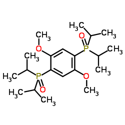 (2,5-二甲氧基-1,4-亚苯基)双(二异丙基氧化膦)结构式
