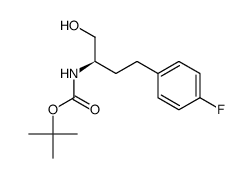 2-(tert-butyloxycarbonylamino)-4-(4-fluorophenyl)butan-1-ol Structure