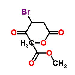 3-溴-2-氧代戊二酸二甲酯结构式