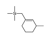 (3-甲基环己-1-烯基甲基)三甲基硅烷结构式